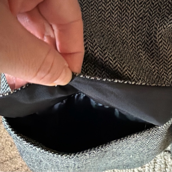 Towncraft Gray Herringbone Silk Sport Coat Blazer - Picture 4 of 15